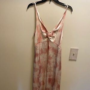 NWT Tie-dye satin Zara dress